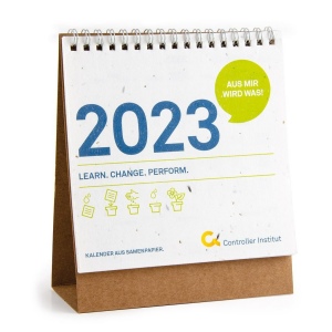 CALENDRIER EN PAPIER DE GRAINES - 6 PAGES R/V 140G - 150x150mm Recto