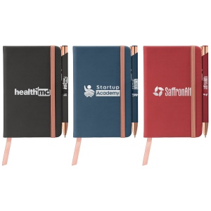 Carnet de Notes Miller Softy Rose Gold & Stylo Tres-Chic Coffret cadeau (+Sérigraphie)
