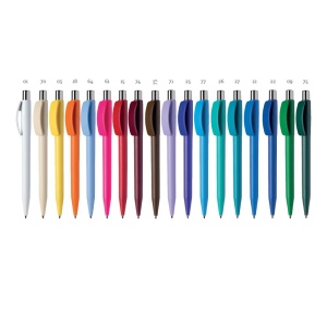 stylo-bille avec corps et clip en couleurs matt
