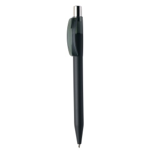 Stylo-bille avec corps de couleur touche gomme soft touch