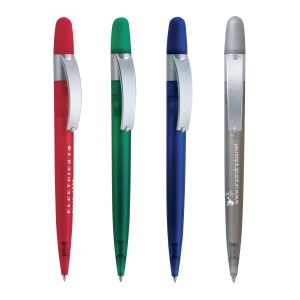 Stylo-bille avec corps couleur givré