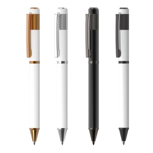 Stylo-bille à mécanisme TWIST. Surfarce du corps métal