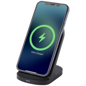 Socle de charge sans fil Loop de 15 W à double bobine en plastique recyclé certifié RCS
