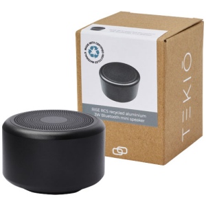 Mini haut-parleur Bluetooth® en aluminium recyclé Rise 3 W RCS