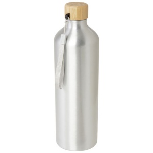 Bouteille d'eau Malpeza de 1 000 ml en aluminium recyclé certifié RCS