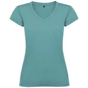 T-shirt Victoria à col en V et manches courtes pour femme