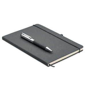 ELEGANOTE - Carnet en cuir recyclé et stylo