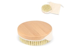 Brosse de bain en bambou
