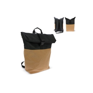 Sac à dos à roulettes en liège et R-PET 18L