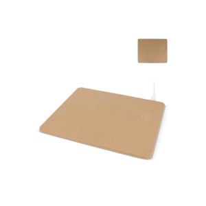 Tapis de souris avec chargeur sans fil en papier recyclé