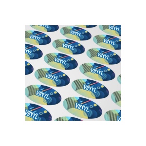 Vinyl Sticker Ovale 20x10mm