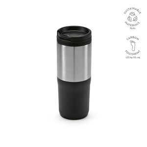 Mug de voyage Orange Acier inoxydable recyclé 600 ml