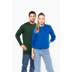 Sweat-shirt recyclé col rond unisexe