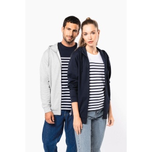 Sweat-shirt recyclé zippé à capuche unisexe