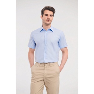 Chemise oxford cintrée manches courtes homme