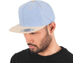 Casquette snapback toucher velours