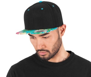 Casquette visière fleurie