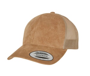 Casquette style trucker effet velours