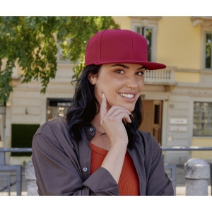 Casquette snap visière plate