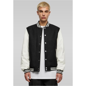 Veste baseball en simili cuir