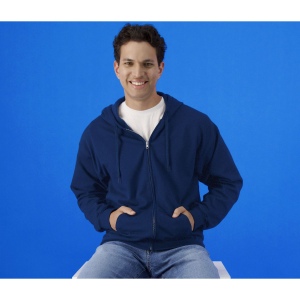 Sweat à capuche zippé unisexe