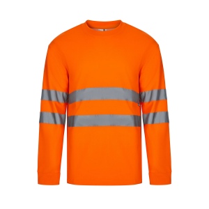 Tee-shirt ml en coton/polyester haute visibilité