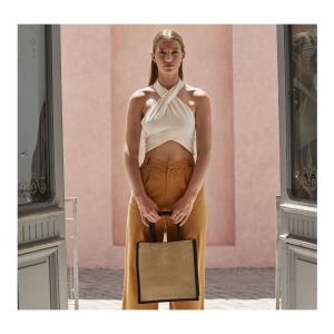 Petit sac shopping en toile de jute