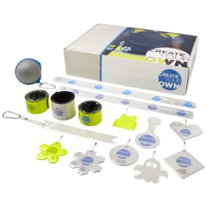Boîte d'échantillons de produits réfléchissants
