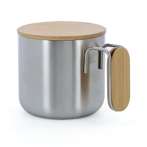Mug inox bambou 35cl (+Gravure laser métal YA31)