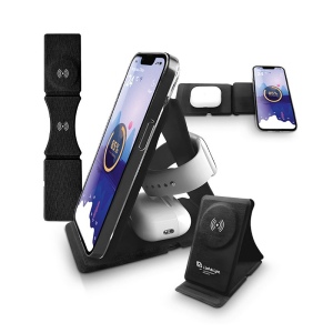 CHARGEUR INDUCTION 3 EN 1 ET SUPPORT PLIABLE EN rPET