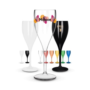 FLUTE A CHAMPAGNE EN PLASTIQUE REUTILISABLE TRITAN 16 cl RAS BORD