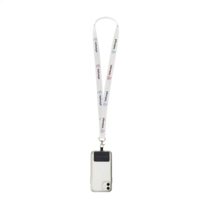 Lanyard Sublimation RPET 2 cm avec Patch tour de cou