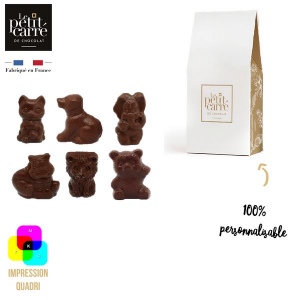 Mini Moulage Animaux 15g Noir 70% Bio