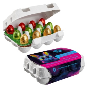 Boîte en carton de 12 œufs de Pâques, Œufs de Ferrero Küsschen