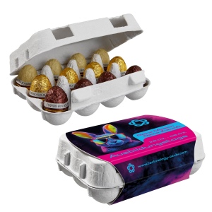 Boîte en carton de 12 œufs de Pâques, Œufs de Ferrero Rocher
