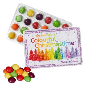 Le plus petit calendrier (de l'avent) du monde avec SKITTLES®