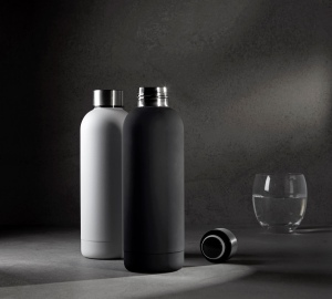 Bouteille isolante blanche à double paroi