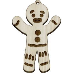 Decoration en bois - laser - 100 mm