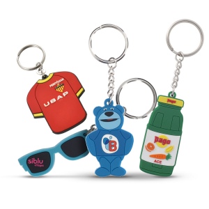 Porte-clés pvc 2d 1 face - made in turquie - 60 mm