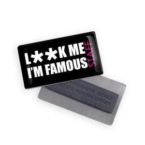 Badge aimant forme rectangle