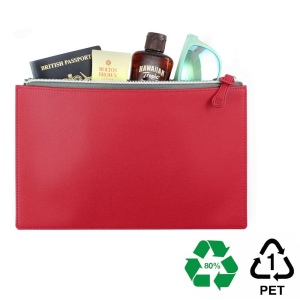 Pochette zippée 281 x 180 x 6 mm en rPET