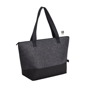 Grand sac shopping zippé t-bottom feutrine 100% rpet