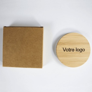 Chargeur à induction bambou rétroéclairée