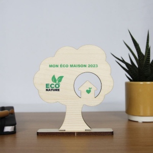 Trophée BOIS sur mesure - 10 cm