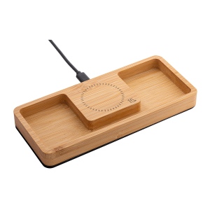 Organisateur de bureau avec chargeur sans fil REEVES-BAMBOOCHARGE