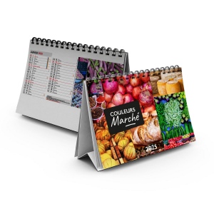 Chevalet standard 13 feuillets couleurs marche 2025 marquage quadri