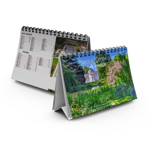 Chevalet standard 7 feuillets parcs et chateaux 2025 marquage quadri