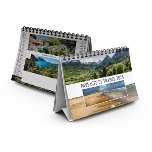 Chevalet standard 7 feuillets paysages de france2025 marquage quadri