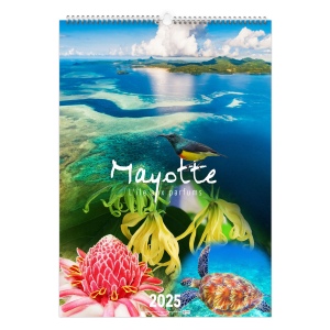 Illustre l mayotte 2025- 13 feuillets - xxl 300x420mm - marquage quadri - page de garde repiquee