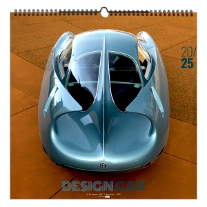 Illustre design car 2025 - 7 feuillets - xxl 480x480mm - reliure baguette - marquage quadri - page de garde repiquee